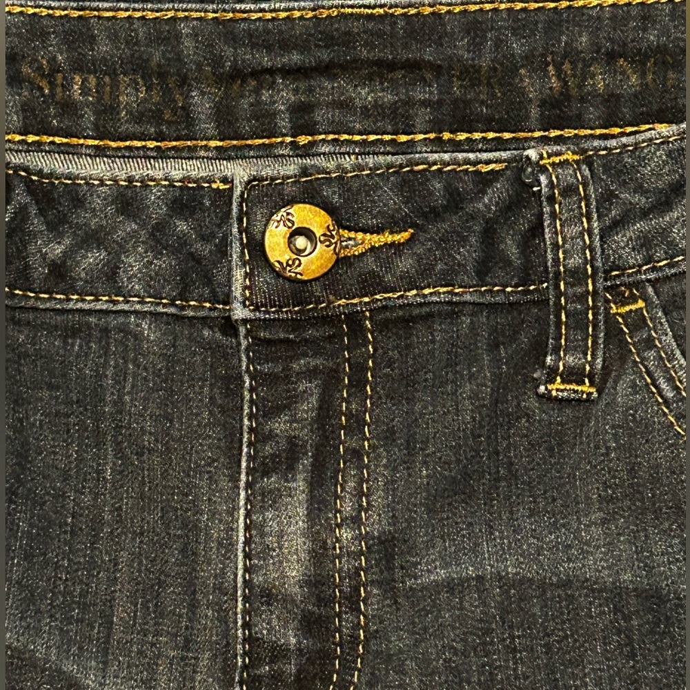 Simply Vera Vera Wang Dark Blue Straight Leg Jeans